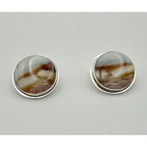 Stunning Artisan Handmade One of a Kind Natural Agate And Sterling Silver